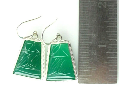 Pendiente de plata de piedras preciosas de forma de lujo con par emparejado t... - Imagen 1 de 4