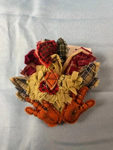 TURKEY Basket Ties Tie Country Lace THANKSGIVING New NWT - Picture 1 of 3