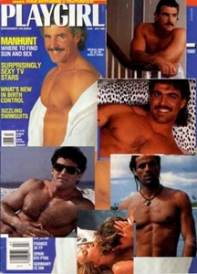 PLAYGIRL 7-89 MICHAEL SWAN SOAP STARS HAIRY JJ BENNY GRAHAM JULY 1989  SOAP STAR - Picture 1 of 2