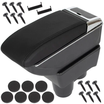 BRACCIOLO CON PORTAOGGETTI NERA + KIT DI INSTALLAZIONE PER DACIA DUSTER II 17- - Image 1 of 4