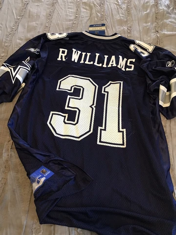 ROY WILLIAMS Dallas COWBOYS Football REEBOK Replica LARGE Jersey VINTAGE New Cover