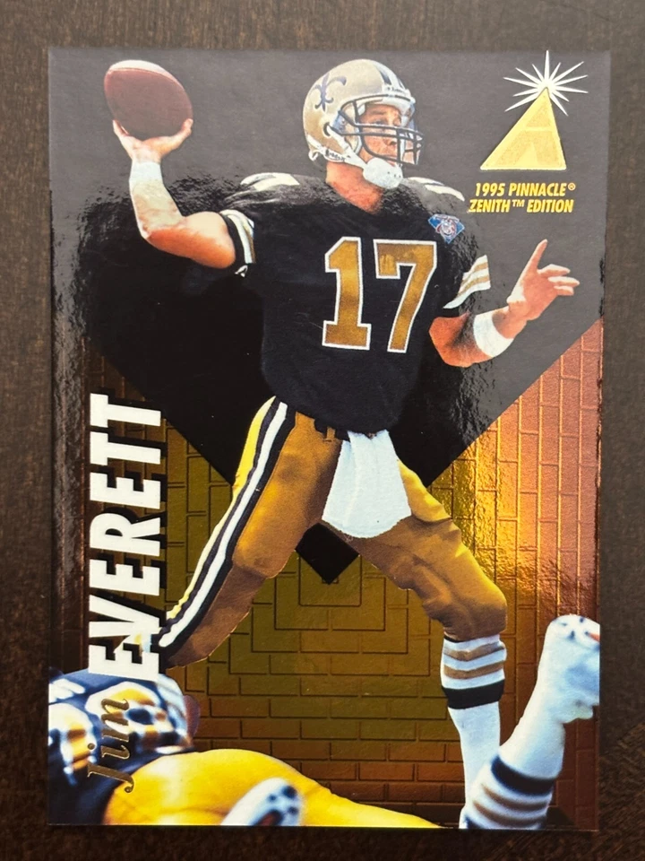 1995 Pinnacle Zenith #Z44 Jim Everett New Orleans Saints - Image 1 of 2