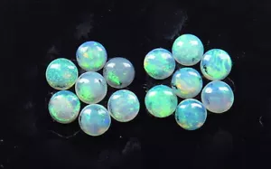 Australian White/Precious Opal 3mm Coober Pedy Natural 14 Stone Parcel - Picture 1 of 6