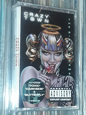 CRAZY TOWN THE GIFT OF GAME CASSETTE 1999 USA EDITION HYPE STICKER STILL SEALED - Image 1 of 4