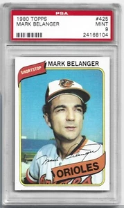 1980 Topps #425 Mark Belanger (Orioles) PSA 9 MINT - Picture 1 of 2