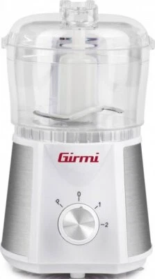 Girmi Tritatutto 250W 500 ml Lama in Acciaio Inox Pluse Bianco / Argento TR05 - Immagine 1 di 2