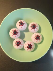 6pcs Plastic eyeball Ping Pong Scary Fake Eyeballs for Halloween