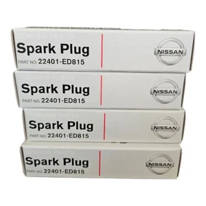 Nissan Spark Plugs 4-Pack Part# 22401-ED815 LZKAR6AP11 Iridium Genuine Parts - Bild 1 von 3