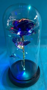 Ewige Rose LED Licht, Ewige Rose in Glaskuppel, Geschenk für Sie, Geburtstag/Hochzeit - Bild 1 von 1