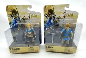 Zelda Breath Of The Wild Link & Zelda Figure Lot Set Of 2 New 2023 Jakks Pacific - Picture 1 of 2