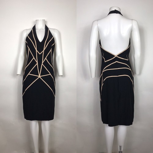 Abito vintage Alexander McQueen 2009 nero S 40