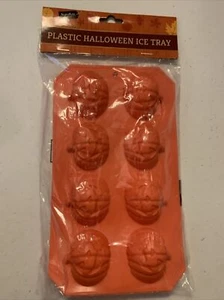 Halloween Jack O Lantern Ice Tray Pumpkin Molds Food Candy Jello New - Picture 1 of 4