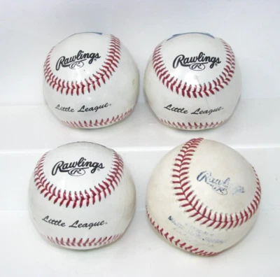 3 Rawlings Little League Funda de Cuero Béisbol LLB2 SELLADA 9 pulgadas 5oz, bola MLB Foto 1 de 4