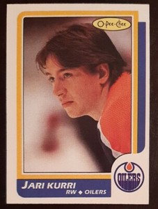 1986 O-Pee-Chee Jari Kurri Oilers NM - MINT #108 Hockey Card