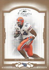 2004 Donruss Classics Football #238 Ben Troupe RC /500