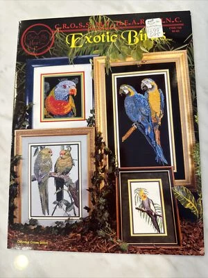 Cross My Heart Cross Stitch Pattern Book EXOTIC BIRDS (1997) CSB-156 - Image 1 of 2