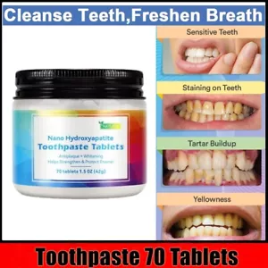 Toothpaste 70 Tablets,Flouride Free Tablets,Sensitive... - Picture 1 of 9