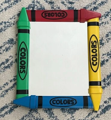 Espejo vintage color crayón acento primario rojo amarillo azul verde decoración para niños  Foto 1 de 4