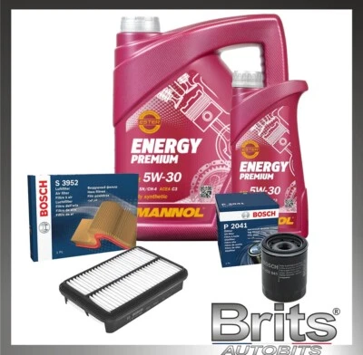 SERVICE KIT MITSUBISHI OUTLANDER 2.2 2.3 Di-D BOSCH OIL AIR FILTER & OIL 2013-18 - Image 1 of 4