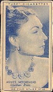 Carreras - Turf Slides - Film Stars - 45 - Agnes Moorehead