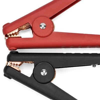 Spartan Power Jumper Cable Heavy Duty Battery Clamps - Red and Black