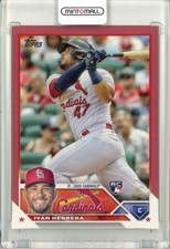 2023 Topps Baseball Series 1 Ivan Herrera Rookie Base Mother S Day Hot Pink Para