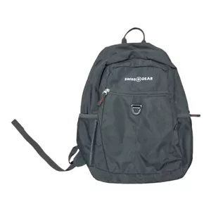 SwissGear Black Adjustable Shoulder Strap Outer Pockets Travel Backpack Tablet - Picture 1 of 8