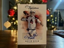 Kevin Kolb 2012 Panini Prime Signatures 1/1 Autographed Card #28