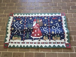 Alfombra Papá Noel Signatures By Regal Design Studio 29x48 a mano NUEVA acolchada - Imagen 1 de 6