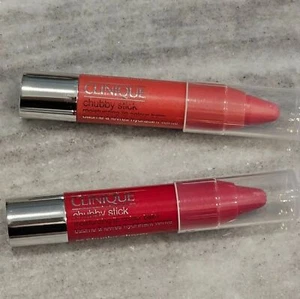 2 pack Clinique Chubby Stick Moisturizing Lip Colour Balm - Picture 1 of 6