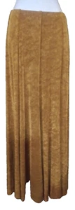 DOUBLE D RANCH SZ M MAXI SKIRT GOLDISH BROWN NWOT ELASTIC WAIST - Picture 1 of 4