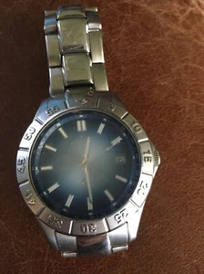 fossil blue mens watch vintage watches AM 3689 Works New Battery - Picture 1 of 3
