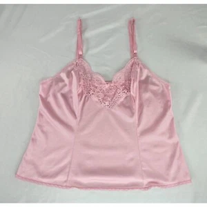 Adonna Vintage Blush Pink Nylon Babydoll Camisole Lingerie Top Size S (34) - Picture 1 of 4