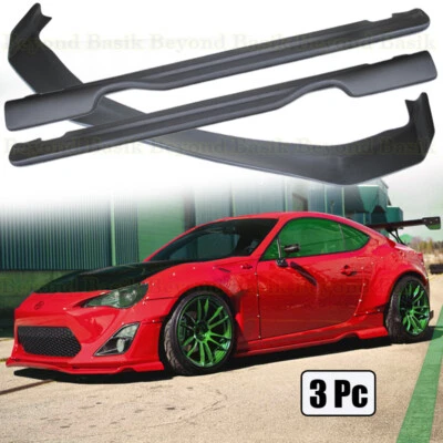 For 2013-2020 Scion FRS Subaru BRZ Toyota 86 Front Lip+Side Skirts wide Body Kit - Image 1 of 3