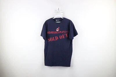 T-shirt uomo vintage anni 90 piccola sbiadita Spell Out Chief Wahoo Cleveland Indians - Immagine 1 di 4