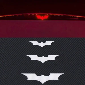 Carbon Fiber 3D Black Batman Brake Tail Lightss Sticker Decal Vinyl Dark Knight - Bild 1 von 12