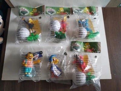 4 x The Simpsons Springfield Fußballer Figuren + 2 The Simsons Fig | Burger King - Bild 1 von 4