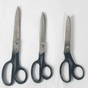 3 Pair Of Vintage Wiss Shears Scissors CB7, Other 2 See Markings - Picture 1 of 16