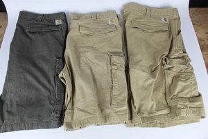 3 Stück Carhartt Cargo Shorts Herren 42 Rugged Flex Relaxed Fit Canvas BS3542-M - Bild 1 von 17