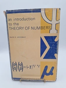 Introduction to the Theory of Numbers - Ralph G. Archibald - 1970 HCDJ - Imagen 1 de 18