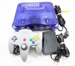 Nintendo 64 N64 Grape Purple System mit grauem Controller - Bild 1 von 1