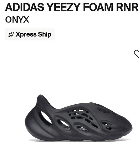 Taglia 12 Adidas Yeezy Foam RNR (Onyx) HP8739