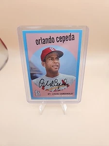 2018 Topps Archives ORLANDO CEPEDA #07/25...1958 Design Blu #45...CARDINALI - Foto 1 di 2
