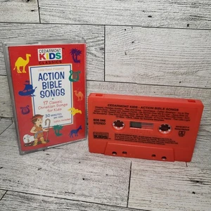 Action Bible Songs By Cedarmont Kids Classics Cassette 1993 Tested + Split Track - Picture 1 of 4
