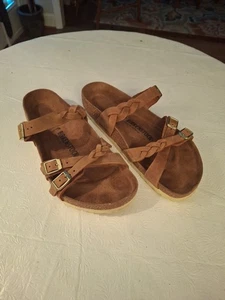 Birkenstock Franca Trenzado Coñac Cuero Engrasado Talla 41 EU 10 EE. UU. Excelente Estado. - Imagen 1 de 13