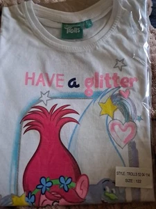 Trolls Mädchen Sommer Pyjama Schlafanzug Kurz Gr.  116 - Bild 1 von 1