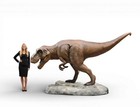 T-Rex Dinosaur Statue -Life Size10FT Long Jurassic Dino-Museum Quality- Outdoor