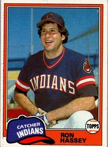 Tarjeta de béisbol única 1981 Topps #564 Ron Hassey - Imagen 1 de 2