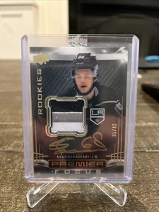 2022 Upper Deck Premier Focus Rookies Gold /49 Samuel Fagemo RPA Patch Auto RC - Bild 1 von 2