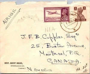 GOLDPATH: INDIA AIR MAIL TO CANADA CV817_P27 - Picture 1 of 2